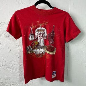 KIDS Vintage Single Stitch San Francisco 49ers Football T-Shirt by Nutmeg